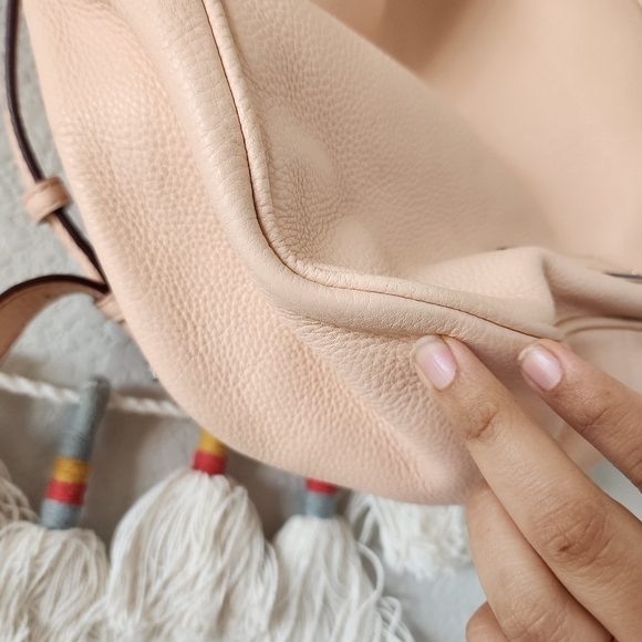 Marc Jacobs Covertible Hobo Tropical Peach Cow Leather Shoulder Bag Large - Picture 13 of 15